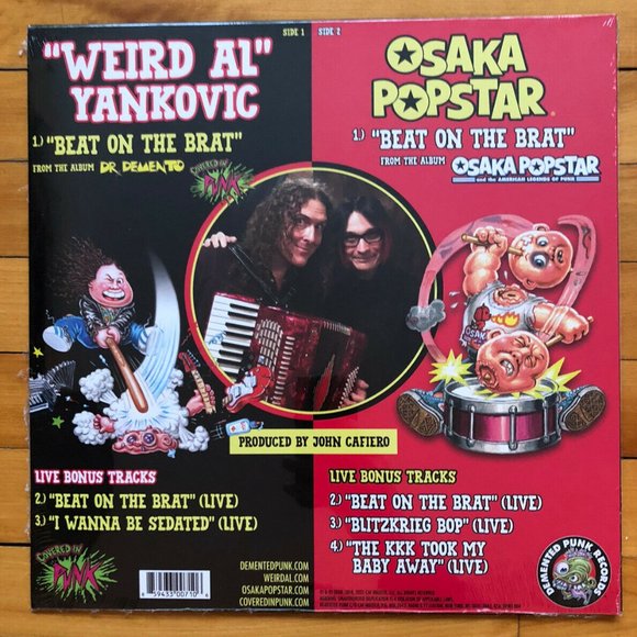 Weird Al Yankovic & Osaka Popstar Beat On The Brat 12” Vinyl ~ RSD Blk Fri 2021 - Picture 2 of 2